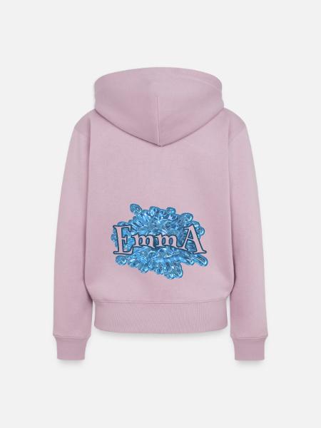 Wassertropfen Name Emma - Frauen Premium Bio Zip Hoodie - Altrosa