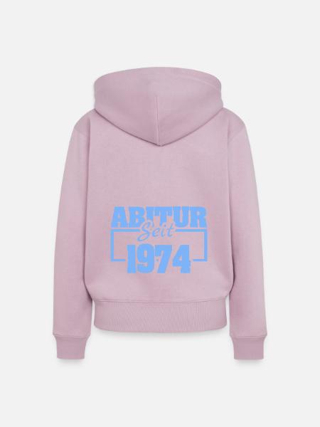 seit 1974 - Frauen Premium Bio Zip Hoodie - Altrosa