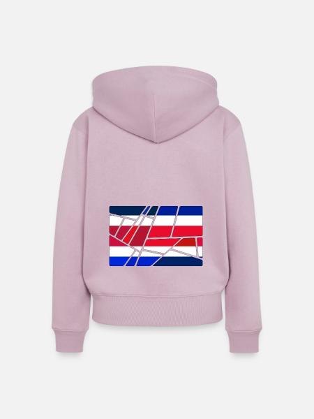 Costa Rica - Frauen Premium Bio Zip Hoodie - Altrosa