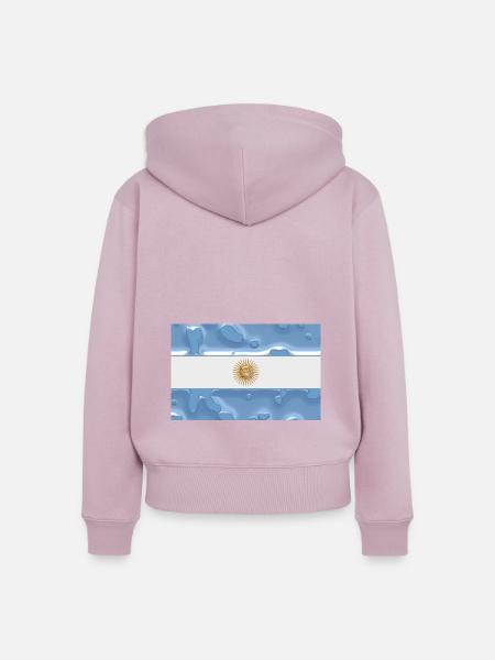 Argentinien - Frauen Premium Bio Zip Hoodie - Altrosa