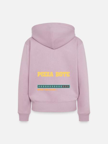 Pizza geladen - Frauen Premium Bio Zip Hoodie - Altrosa