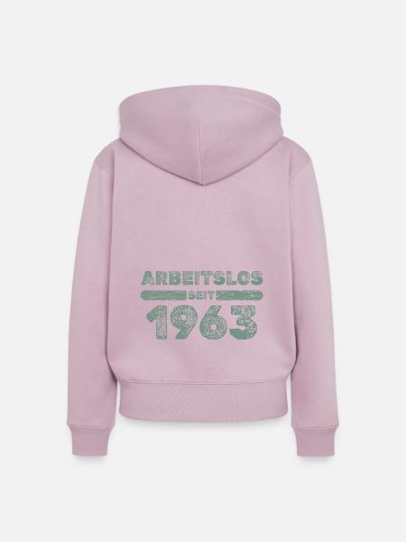 Arbeitslos seit 1963 - Frauen Premium Bio Zip Hoodie - Altrosa