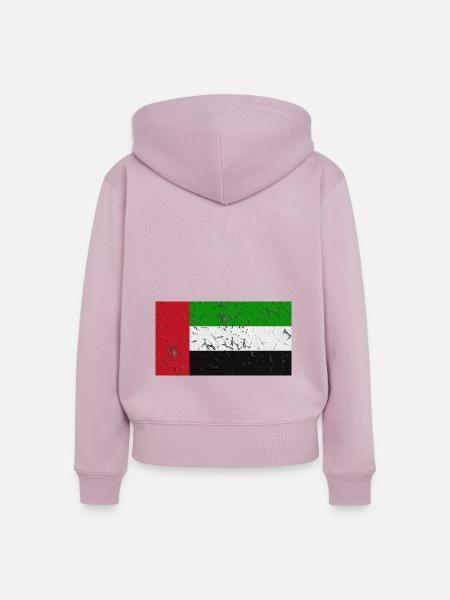 Vereinigte Arabische Emirate - Frauen Premium Bio Zip Hoodie - Altrosa