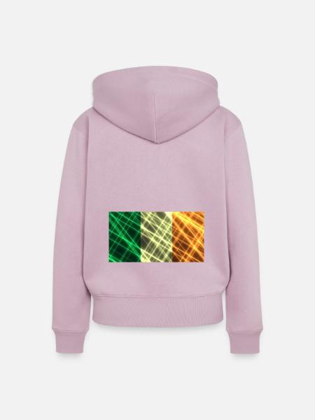 Irland - Frauen Premium Bio Zip Hoodie - Altrosa