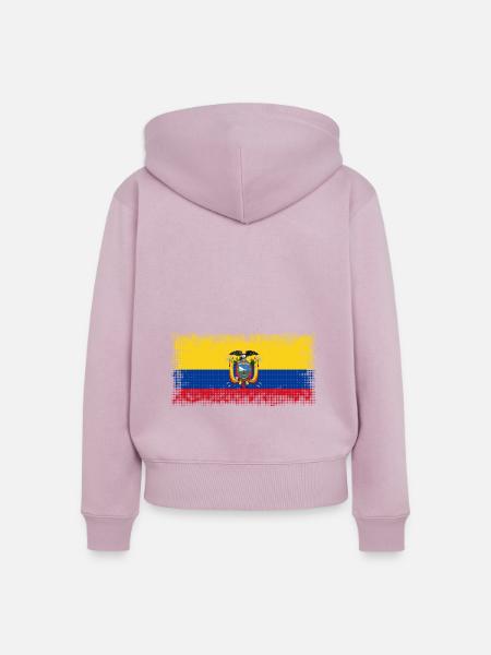 Ecuador - Frauen Premium Bio Zip Hoodie - Altrosa