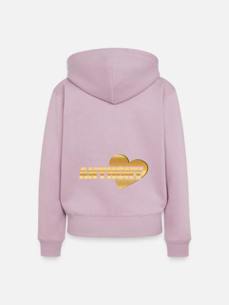 Liebe Love Gold Anthony - Frauen Premium Bio Zip Hoodie - Altrosa