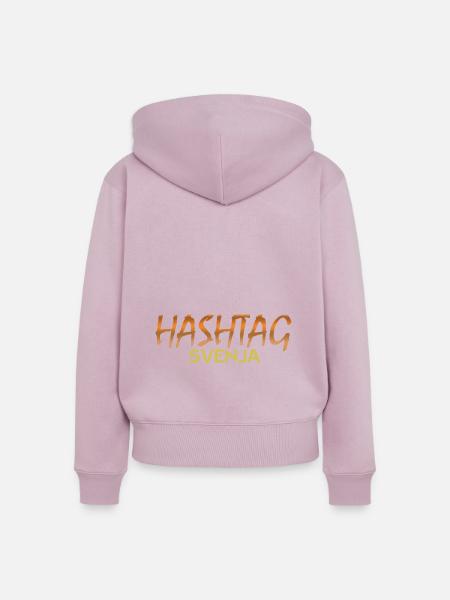 Media Svenja - Frauen Premium Bio Zip Hoodie - Altrosa