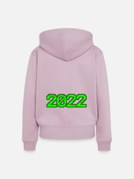 Witzig 2022 - Frauen Premium Bio Zip Hoodie - Altrosa