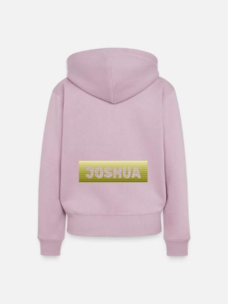 Retro Name Joshua - Frauen Premium Bio Zip Hoodie - Altrosa