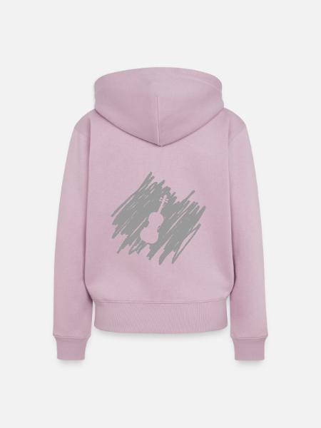 Violine - Frauen Premium Bio Zip Hoodie - Altrosa