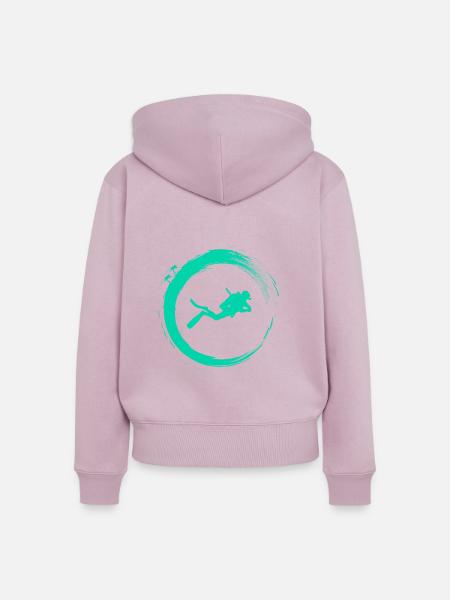 Diving - Frauen Premium Bio Zip Hoodie - Altrosa