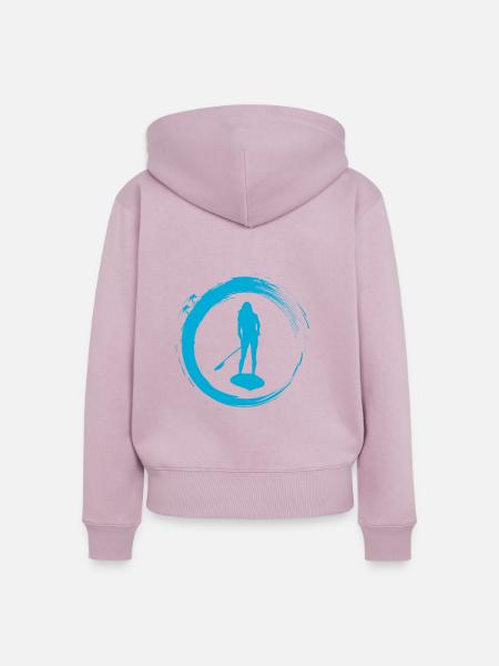 Stand Up Paddle - Frauen Premium Bio Zip Hoodie - Altrosa