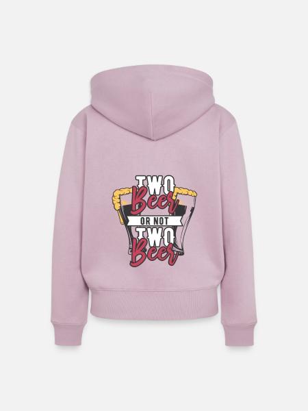 Bier - Frauen Premium Bio Zip Hoodie - Altrosa