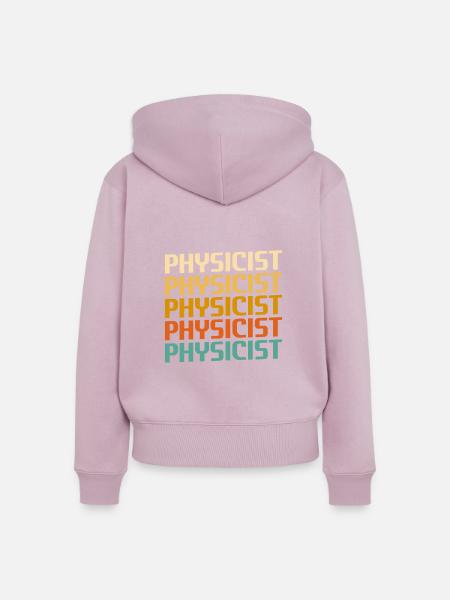 Retro Science Physik Physiker - Frauen Premium Bio Zip Hoodie - Altrosa