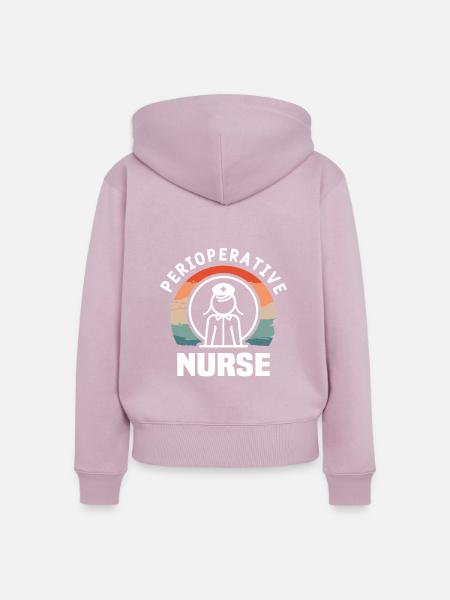 Perioperative Krankenschwester OP-Krankenschwestern ODER - Frauen Premium Bio Zip Hoodie - Altrosa