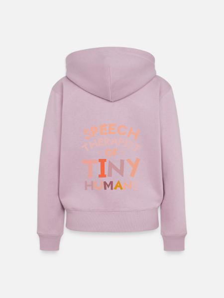 Logopäde der Sprache winziger Menschen - Frauen Premium Bio Zip Hoodie - Altrosa