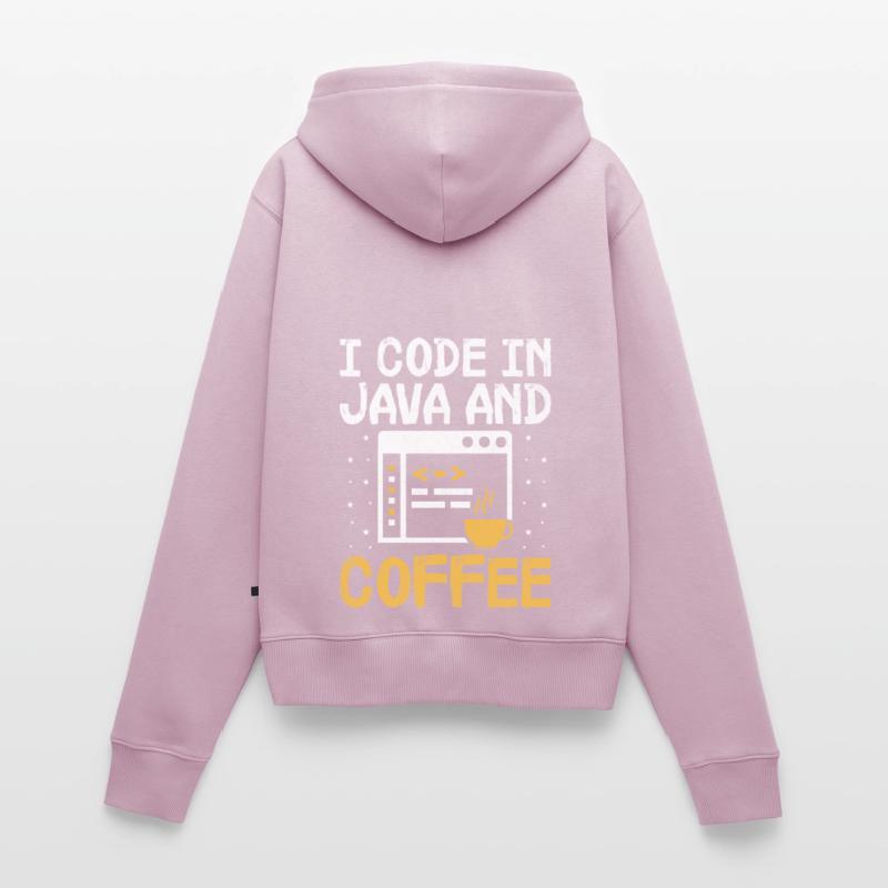 Kaffee-Codierung Programmierer Programmierer Entwickler Nerd Coff Frauen Premium Bio Zip Hoodie