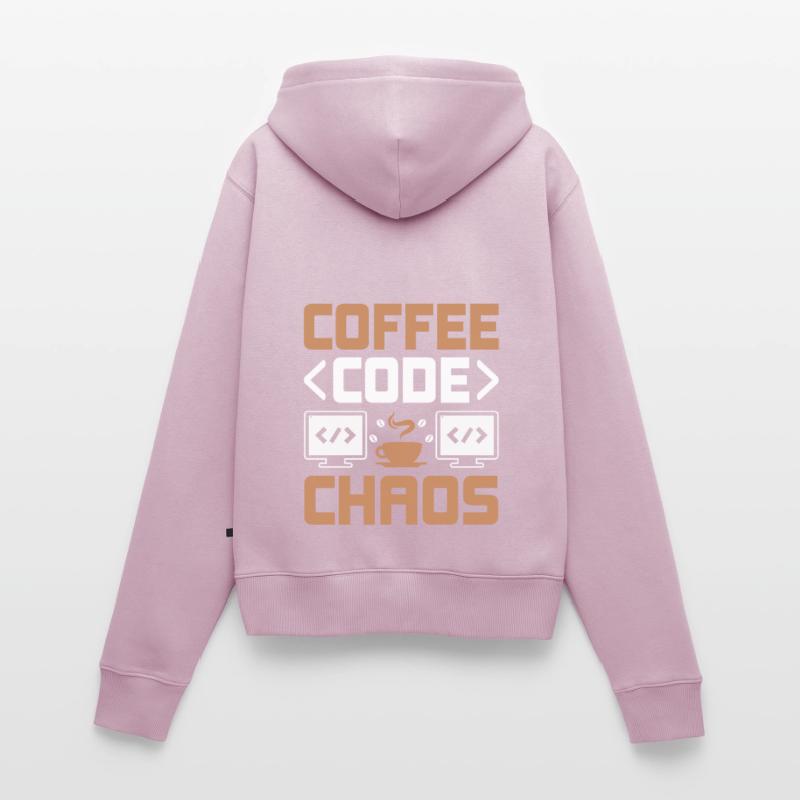 Kaffee-Codierung Programmierer Programmierer Entwickler Nerd Coff Frauen Premium Bio Zip Hoodie