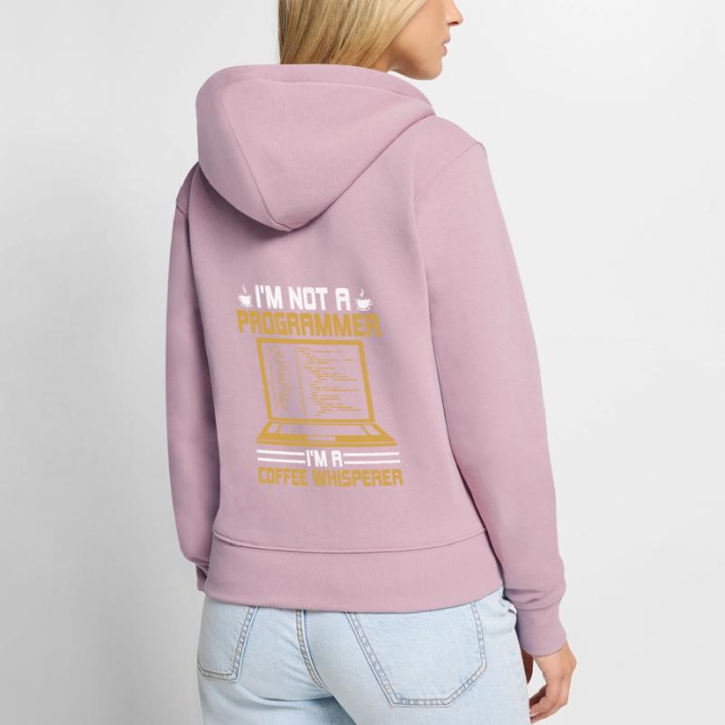 Kaffee-Codierung Programmierer Programmierer Entwickler Nerd Coff Frauen Premium Bio Zip Hoodie