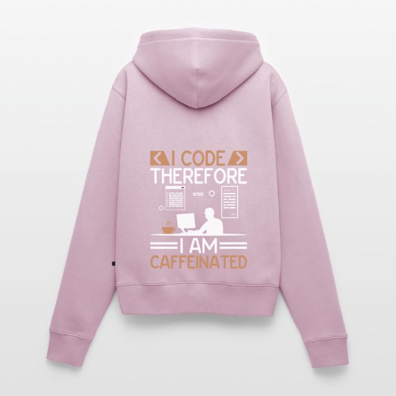 Kaffee-Codierung Programmierer Programmierer Entwickler Nerd Coff Frauen Premium Bio Zip Hoodie