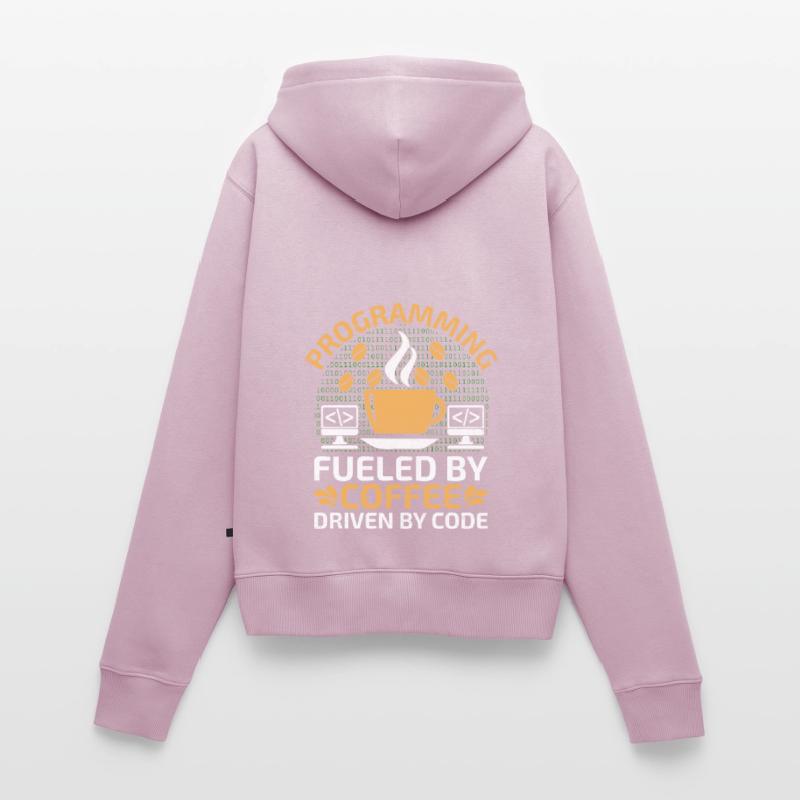 Kaffee-Codierung Programmierer Programmierer Entwickler Nerd Coff Frauen Premium Bio Zip Hoodie