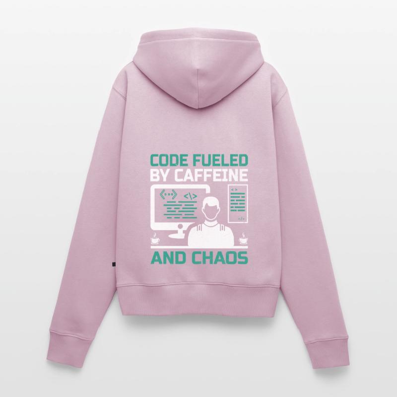 Kaffee-Codierung Programmierer Programmierer Entwickler Nerd Coff Frauen Premium Bio Zip Hoodie