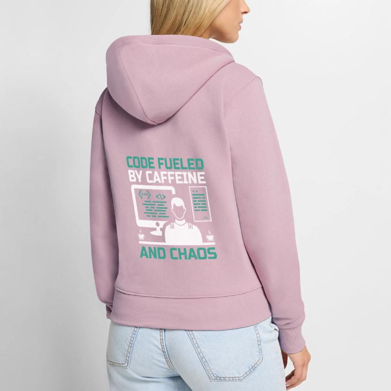 Kaffee-Codierung Programmierer Programmierer Entwickler Nerd Coff Frauen Premium Bio Zip Hoodie