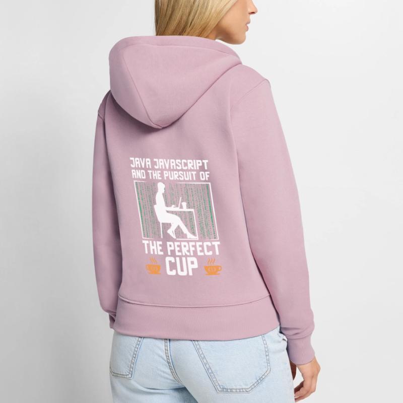 Kaffee-Codierung Programmierer Programmierer Entwickler Nerd Coff Frauen Premium Bio Zip Hoodie
