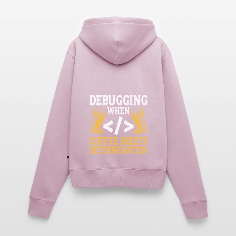 Kaffee-Codierung Programmierer Programmierer Entwickler Nerd Coff Frauen Premium Bio Zip Hoodie