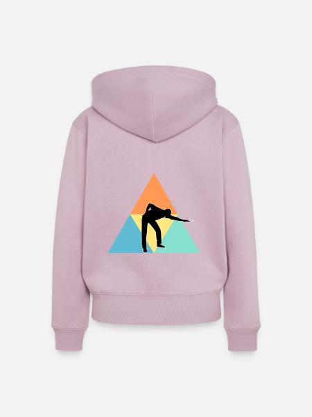 Billard - Frauen Premium Bio Zip Hoodie - Altrosa