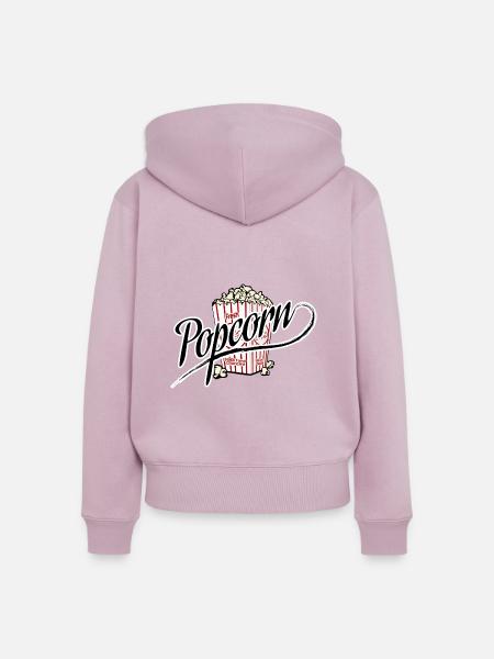 Popcorn - Frauen Premium Bio Zip Hoodie - Altrosa