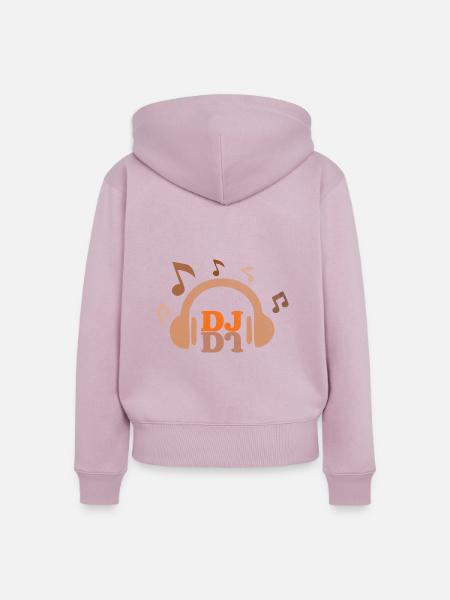 Dj - Frauen Premium Bio Zip Hoodie - Altrosa