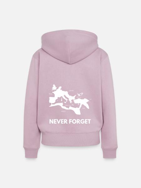 Römisches Reich - Frauen Premium Bio Zip Hoodie - Altrosa