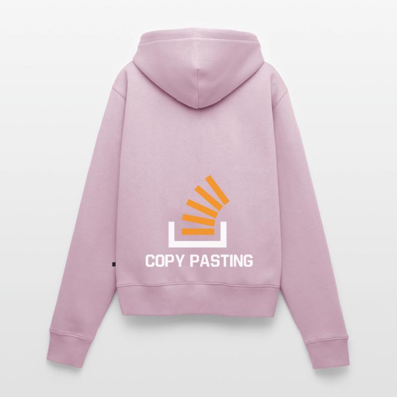 Copy Pasting Programming Coder Software Developer Frauen Premium Bio Zip Hoodie