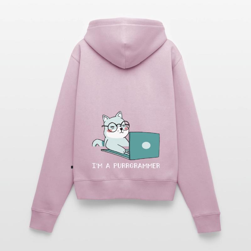 I'm A Purrgrammer Coder Software Developer Compute Frauen Premium Bio Zip Hoodie