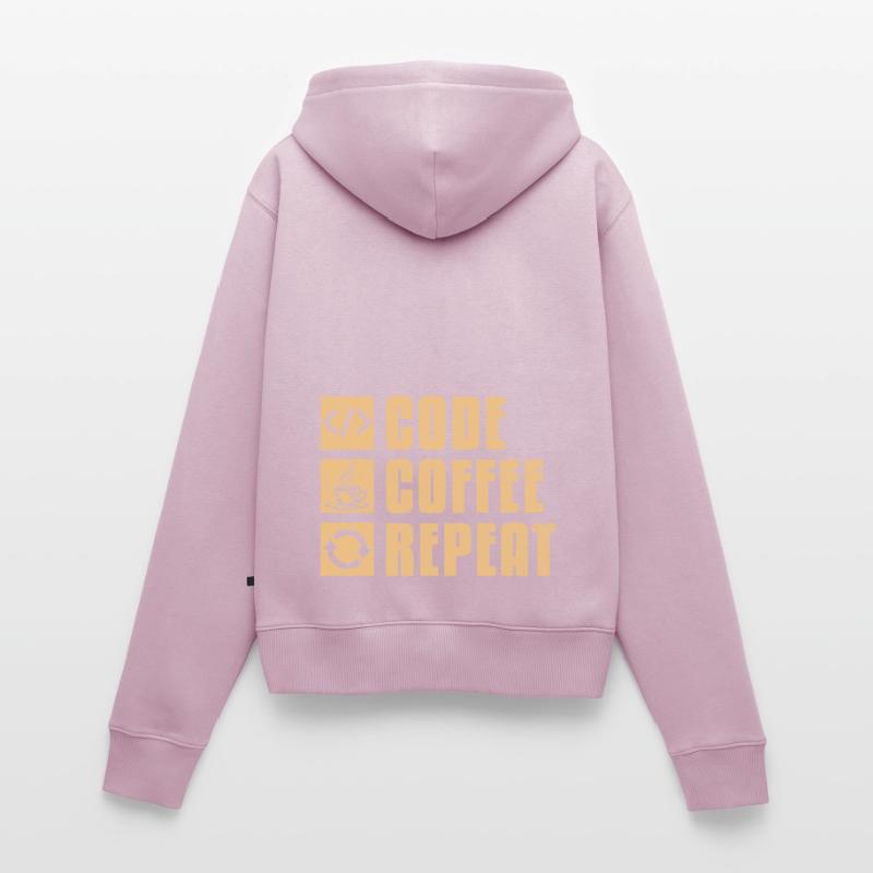 Kaffee-Codierung Programmierer Programmierer Entwickler Nerd Coff Frauen Premium Bio Zip Hoodie