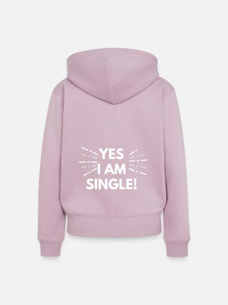Single - Frauen Premium Bio Zip Hoodie - Altrosa