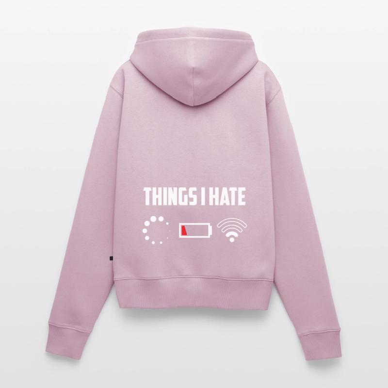 Things I Hate Programmer Coder Coding Developer So Frauen Premium Bio Zip Hoodie