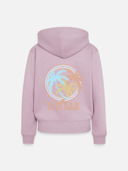 Vietnam - Frauen Premium Bio Zip Hoodie - Altrosa