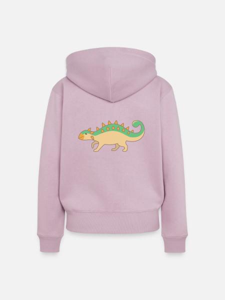 Ankylosaurus - Frauen Premium Bio Zip Hoodie - Altrosa