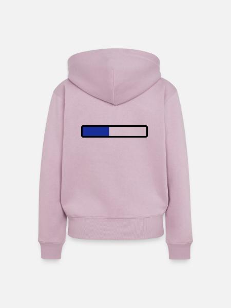 loading laden computer warten - Frauen Premium Bio Zip Hoodie - Altrosa