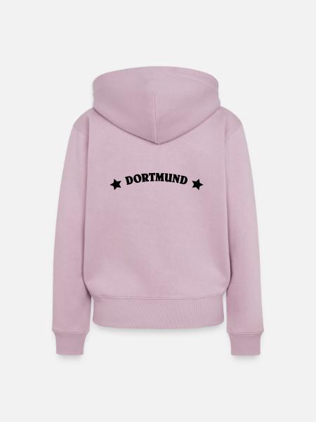 Dortmund - Frauen Premium Bio Zip Hoodie - Altrosa