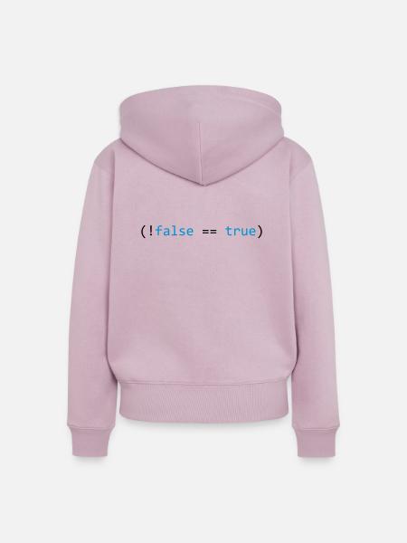 False is True - Frauen Premium Bio Zip Hoodie - Altrosa
