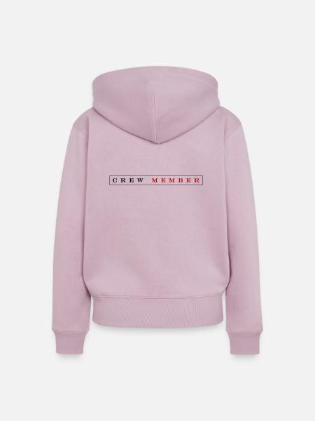 Crew Mitglied - Frauen Premium Bio Zip Hoodie - Altrosa