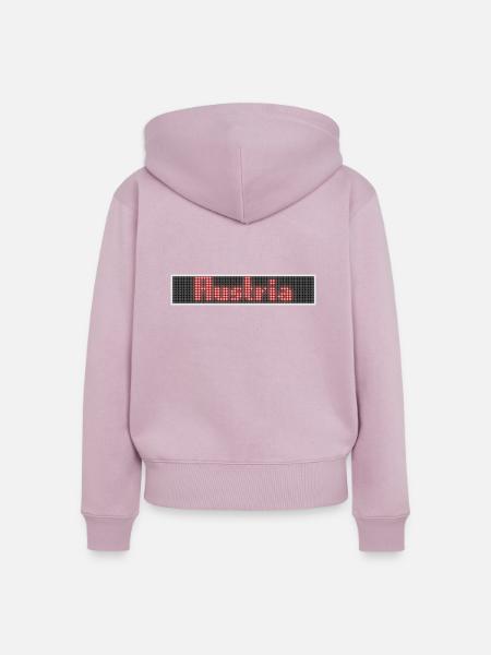 Austria LED Display - Frauen Premium Bio Zip Hoodie - Altrosa