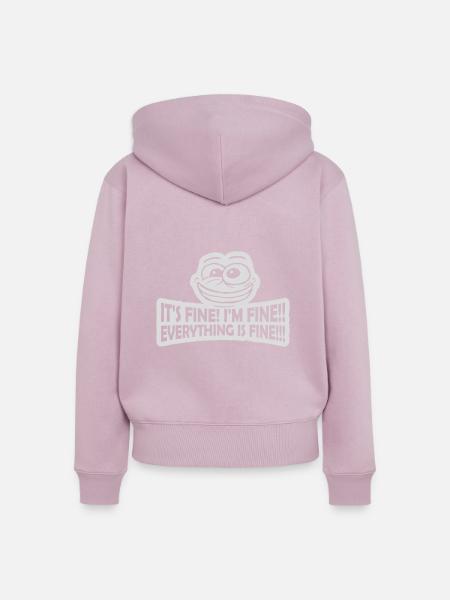 everything is fine Zitat - Frauen Premium Bio Zip Hoodie - Altrosa