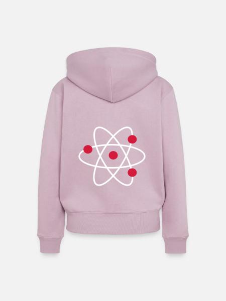 Wissenschaft - Frauen Premium Bio Zip Hoodie - Altrosa