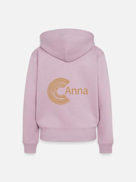 Für Anna - Frauen Premium Bio Zip Hoodie - Altrosa