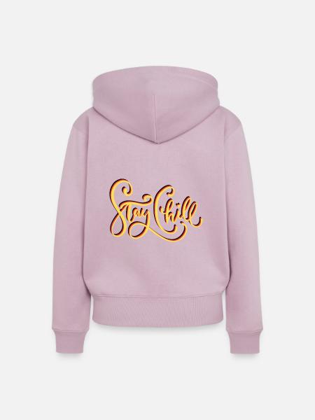 Stay Chill Germany - Frauen Premium Bio Zip Hoodie - Altrosa