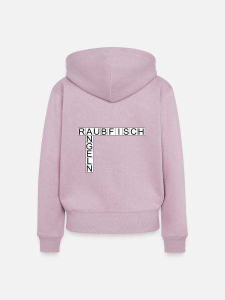 Raubfischangeln - Frauen Premium Bio Zip Hoodie - Altrosa